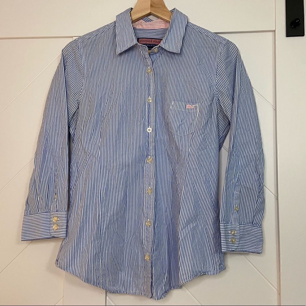 Vineyard Vines button stripe down shirt